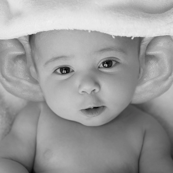 Photomontage Grand Cactus — bébé aux grandes oreilles